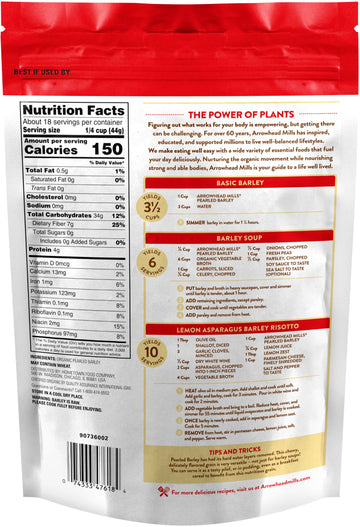 Arrowhead Mills Organic Pearled Barley, 28 Oz Bag