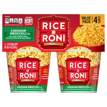 Rice A Roni 4Pk Cups-Cheddar Broccoli