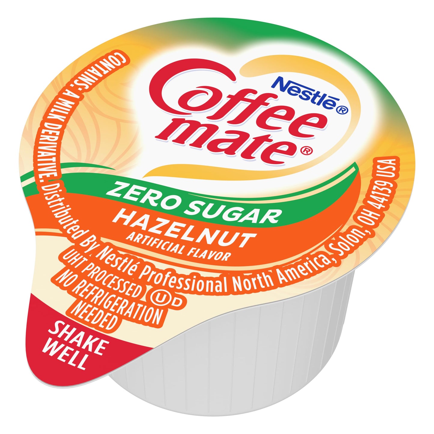 Nestle Coffee Mate Coffee Creamer, Sugar Free Hazelnut, Liquid Creamer Singles, Non Dairy, No Refrigeration, Box Of 50 Singles (Pack Of 4)