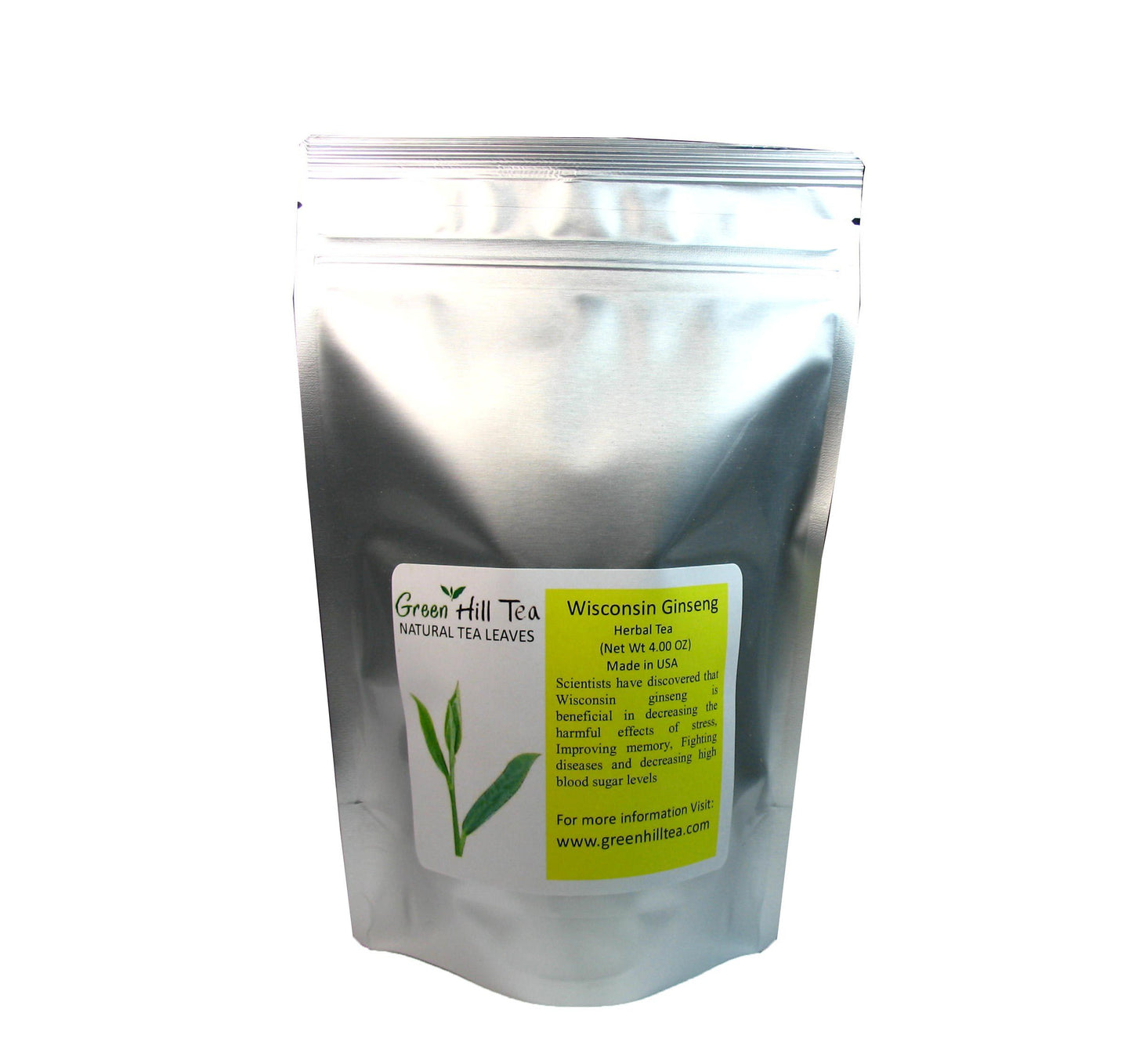 Genuine Wisconsin Ginseng Tea, A Refreshing Favourite Beverage For Athletes - 4 Oz Bag