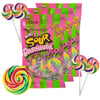 Mini Carnival Lollipop Packs, Shareable Individually Wrapped Traditional Multi Colored Swirl Pops, 7 Lollipops Per Bag, 3 Pack (