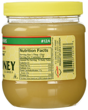 Ys Organic Bee Farms Honey (Raw) 14 Oz. Pack Of 2