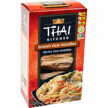 Thai Kitchen Gluten Free Brown Rice Noodles, 8 oz (Pack of 6)
