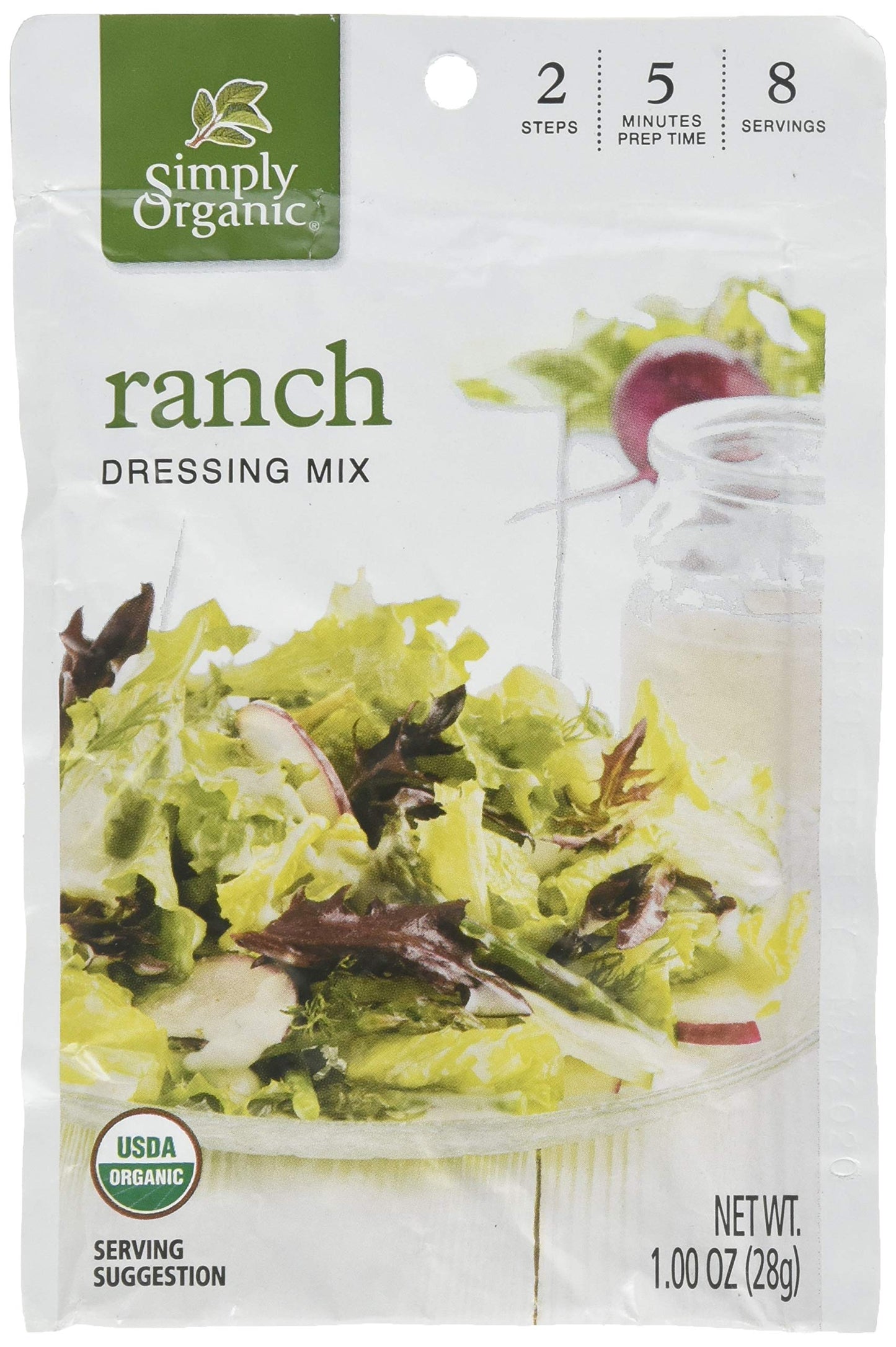 Simply Organic Ranch, Certified Organic, Gluten-Free | 1 oz | Pack of 3