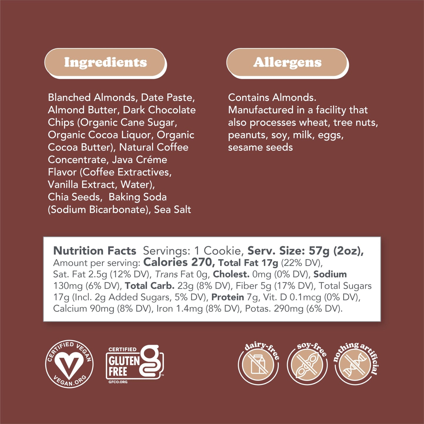 Love + Chew Soft Baked Protein Cookies, Gluten Free, Vegan, Paleo, 12 Count, 2 Ounce Chocolate Lovers Variety Pack