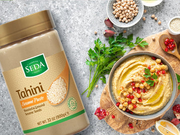 Seda Tahini - Whole Sesame Paste, 32 Oz | Paleo, Keto, Gluten-Free, Vegan