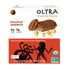 Olyra Organic Breakfast Biscuit Sandwiches | Hazelnut Cocoa | Kids Healthy Snacks, Low-Sugar, High Fiber | 4 Count (Pack of 1)
