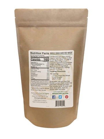 Royal Lee Organics Organic Hard Red Wheat Berries (2 Lbs)