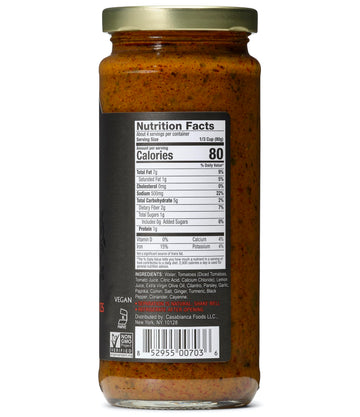 Mina Tagine Moroccan Fish Simmer Sauce Sauce, 12 oz - Tomato, Herbs & Spices, Moroccan Chermoula Sauce, Made with Lemon & Olive