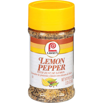 Lawry'S Lemon Pepper With Zest Of Lemon, 2.25 Oz (Pack Of 12)