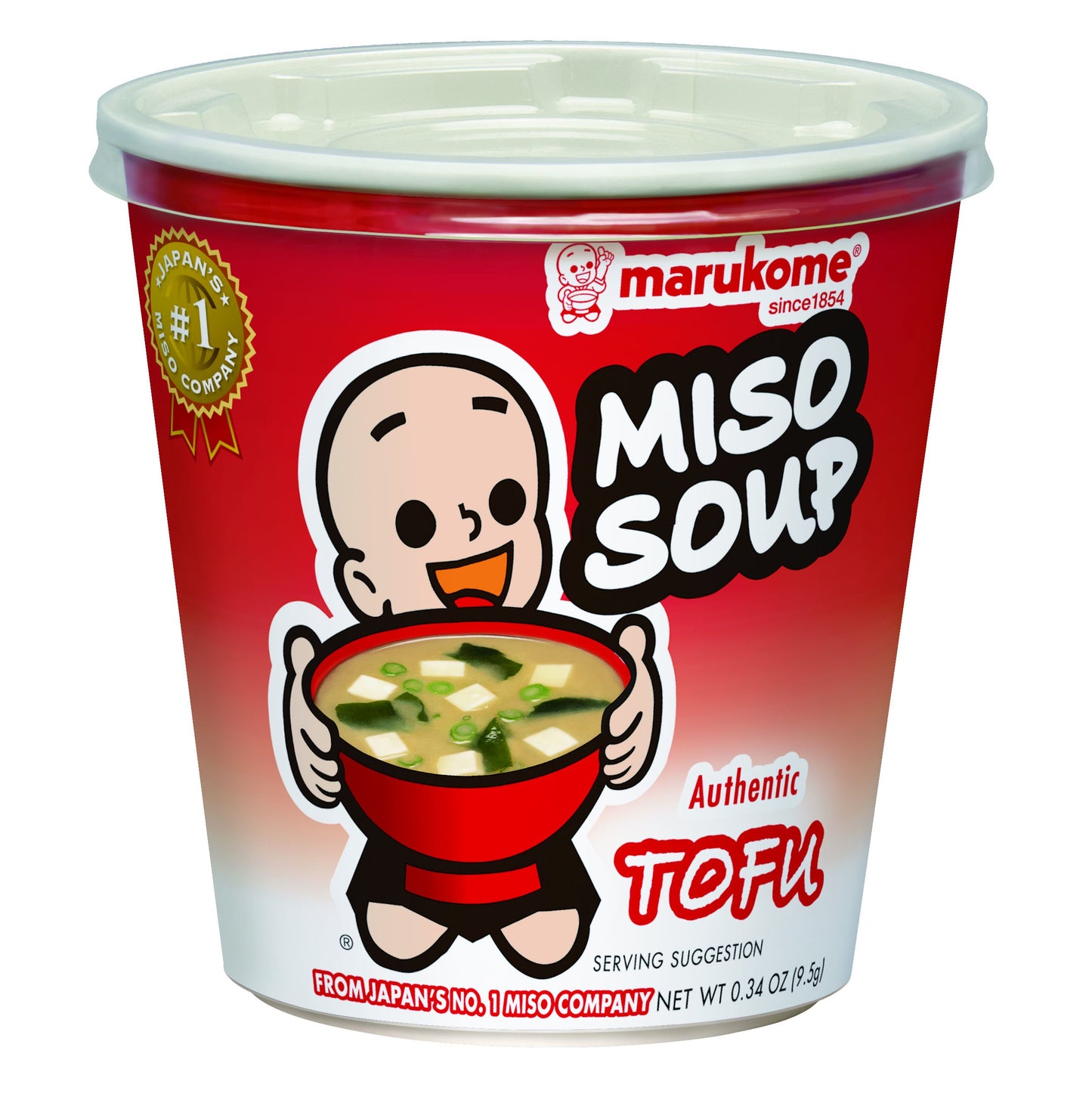 Marukome Instant Miso Soup Cup Tofu, 0.32 Ounce (Pack Of 6)