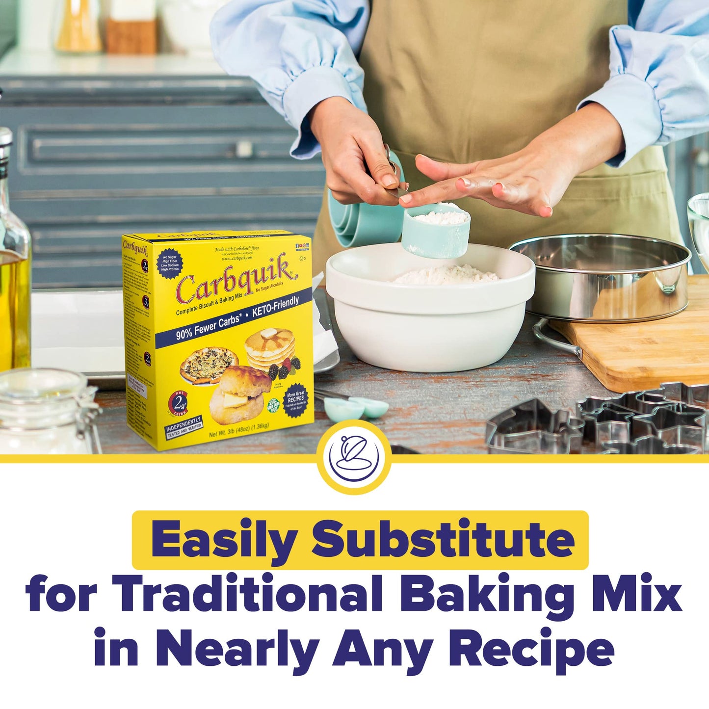 Carbquik Baking Mix, 3 Lb (48 Oz) (Pack Of 1)