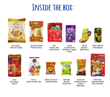 Thai Asian Yummy Snacks Variety Pack For Adults Kids Teens - Snacks Box Care Package (30 Count)