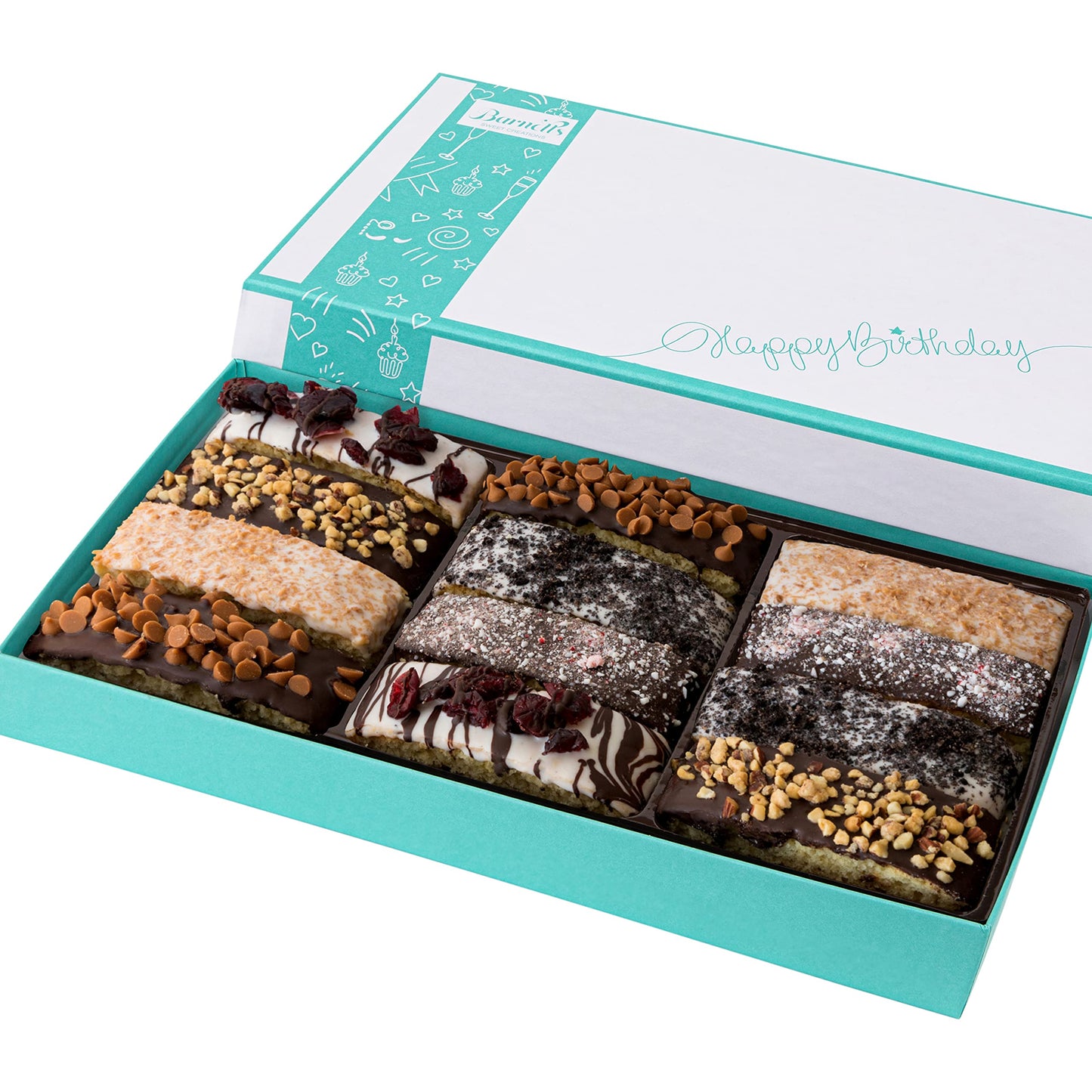 Barnetts Birthday Gifts For Women & Men Gourmet Chocolate Biscotti Cookies Unique Prime Food Happy Birthdays Gift Basket Her Wife Mom Dad Sister Girls Friendship 40Th 60Th Or 70Th Cookie Baskets