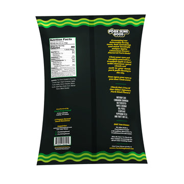Pork King Good Appley Cinnamon 3 oz Dessert Flavored Pork Rinds - (4 Pack) Sweet and Salty, Gluten Free Snacks