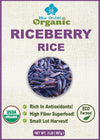 Organic Riceberry Rice - Purple Thai Black Jasmine Rice - Premium Freshness - Small Lot Harvest Direct From Our Farm To Your Tab