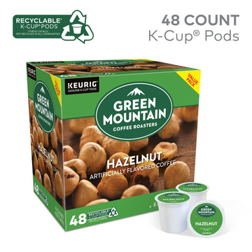 Green Mountain Coffee Roasters Hazelnut Coffee, Keurig Single Serve K-Cup Pods, Light Roast, 48 Count