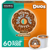 The Original Donut Shop Duos Nutty + Caramel Coffee, Keurig Single Serve K-Cup Pods, Light Roast Coffee, 60 Count, (6 Packs Of 10)