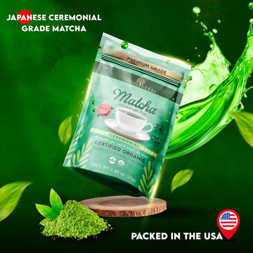 Golden Herbs Matcha Superior Ceremonial Blend Green Tea Powder From Uji, Kyoto, Usda Organic, Gluten-Free Vegan, 100% Pure Unswe