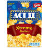 ACT II Xtreme Butter Microwave Popcorn Bags, 6-Count (Pack of 6)