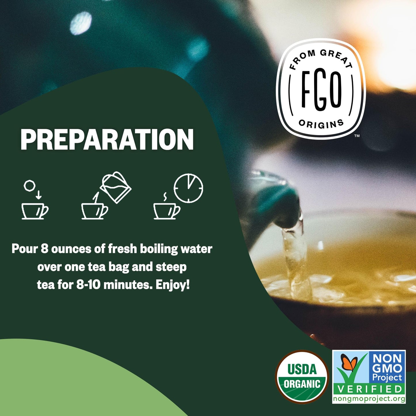 Fgo Organic Nettle Leaf Tea, Eco-Conscious Tea Bags, 100 Count, Packaging May Vary (Pack Of 1)