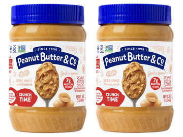 Peanut Butter & Co. Crunch Time Peanut Butter 16 Ounce (Pack Of 2)