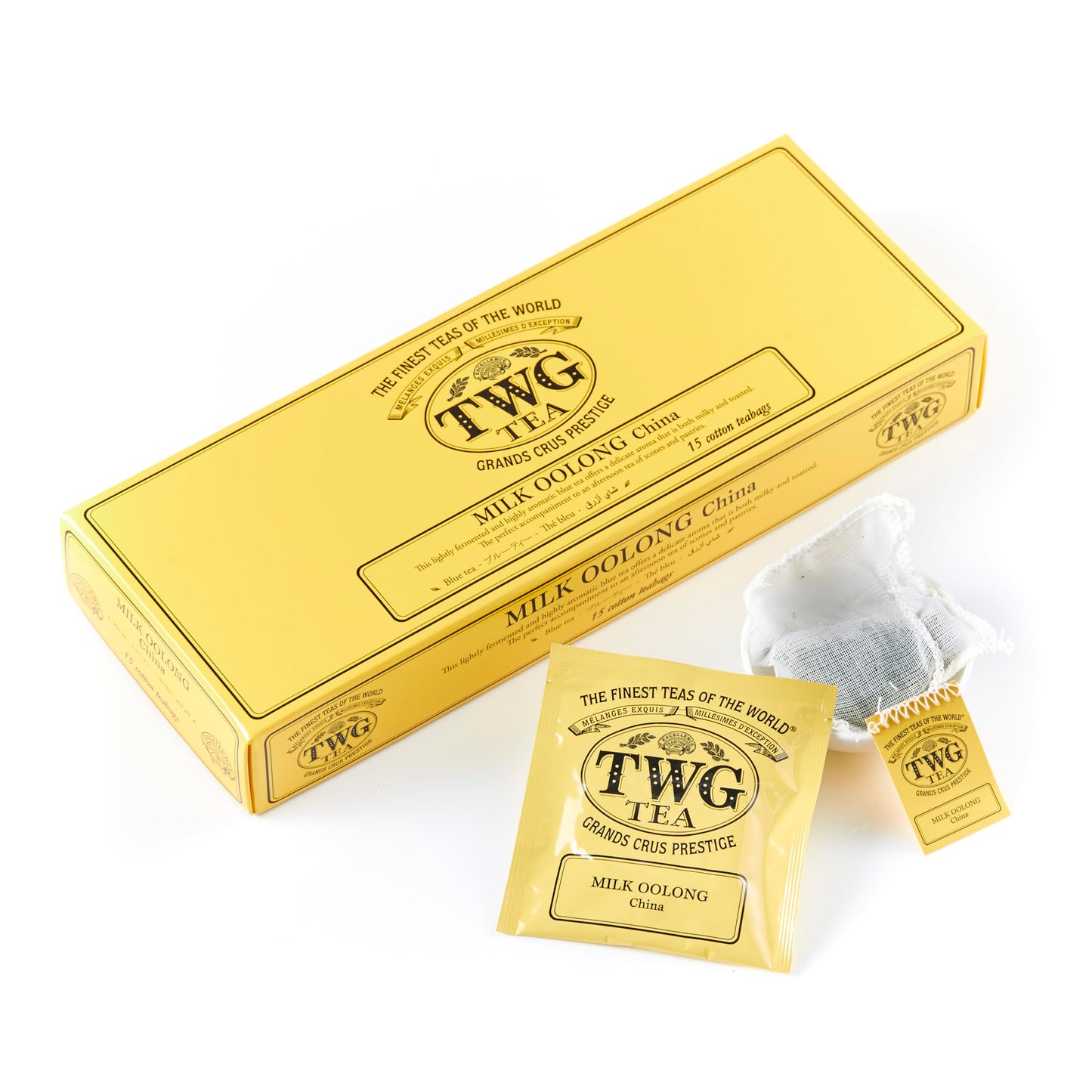 Twg Tea | Milk Oolong | Oolong Tea | Milky & Toasted | 15 Hand Sewn Cotton Tea Bags | Gift Set