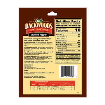 LEM Backwoods ed Pepper Seasoning with Cure Packet, 1.75 Pound, Model 9044