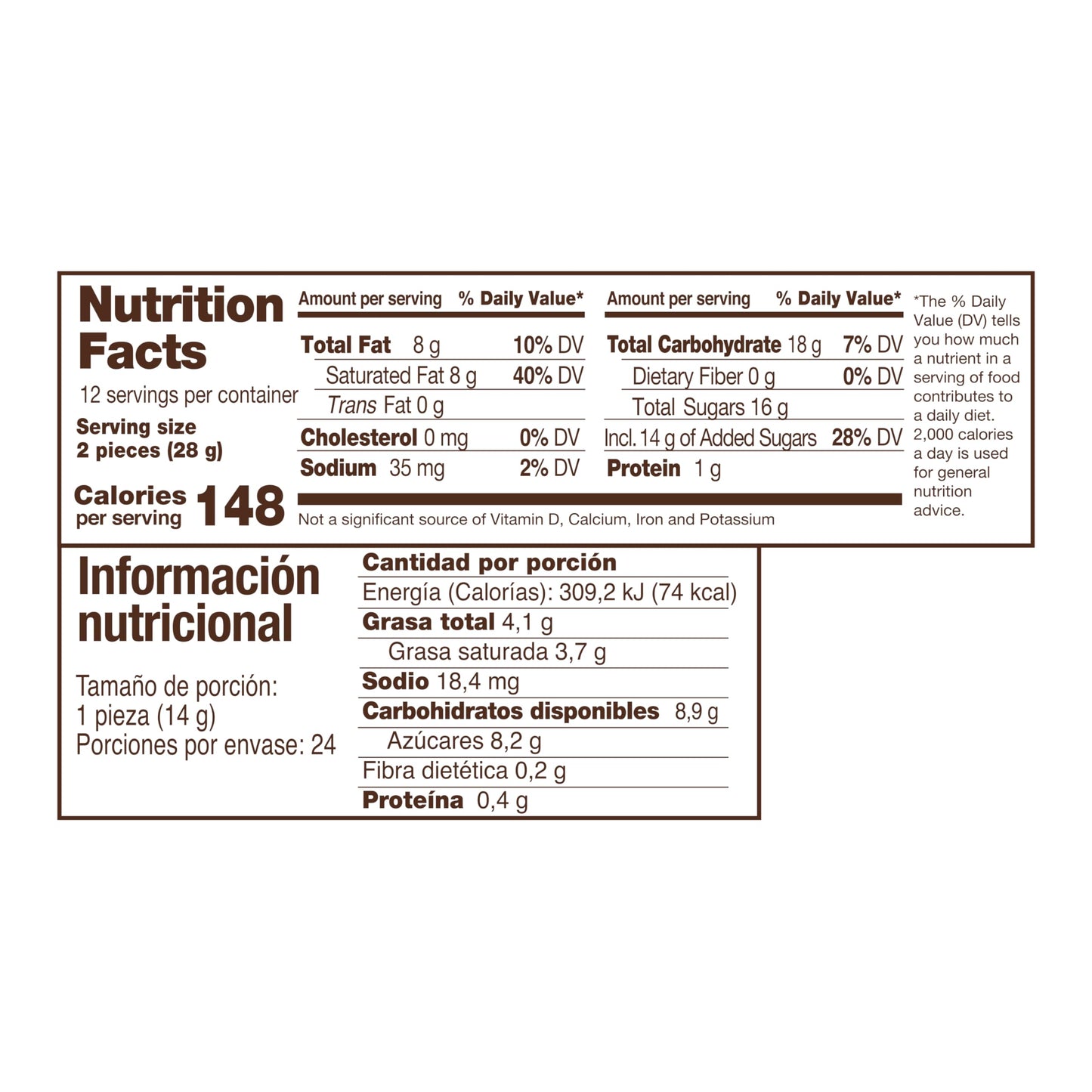Cremino Bicolor Chocolate Tray | Hazelnut & Milk Chocolate Bars | Fine Taste | 24 Total Pieces | 15.2 Ounce (Pack of 1)