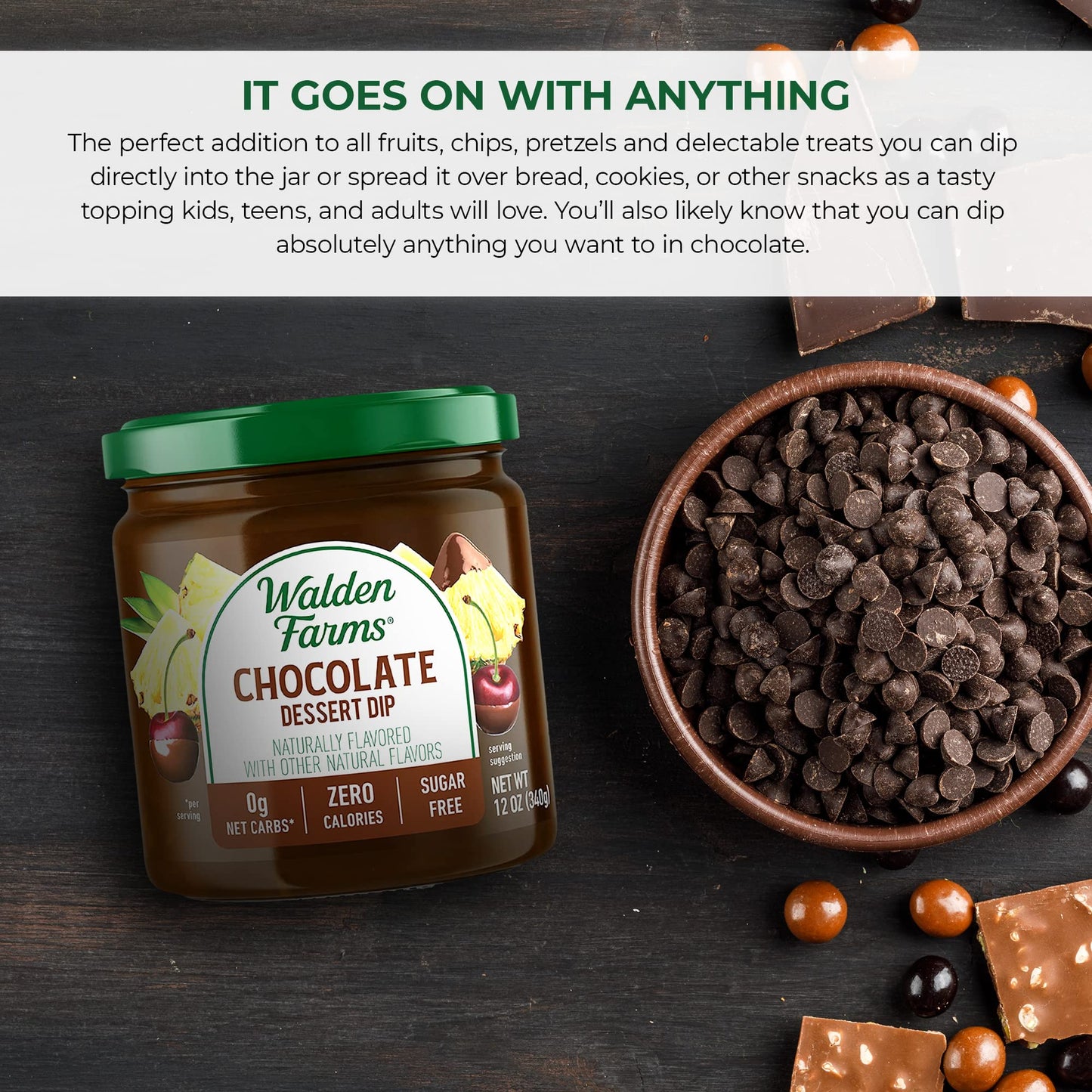 Walden Farms Calorie-Free Dip-Chocolate 2X 12 Oz By Walden Farms
