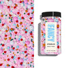 Fancy Sprinkles Shirley Tinsel Sprinkles Crunchy Jimmies, Candy Bows, Snowflakes, and Chocolate Gems (0.5c)