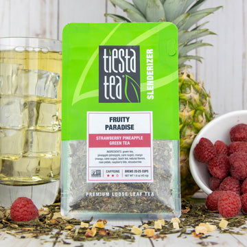 Tiesta Tea - Fruity Paradise | Loose Leaf | Strawberry Pineapple Green Tea | Premium Blend | Medium Caffeinated Green Blend | Ma