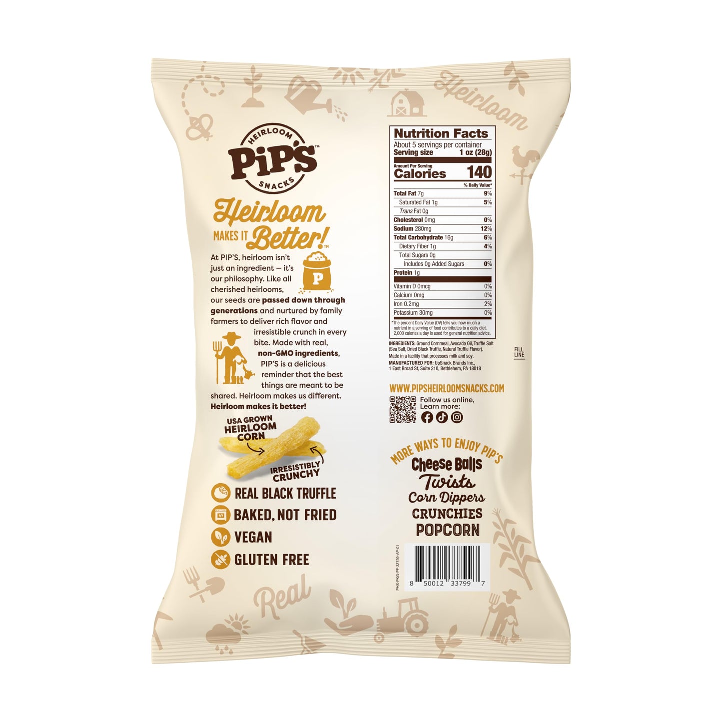 PIPSNACKS Truffle Fries 5 OZ
