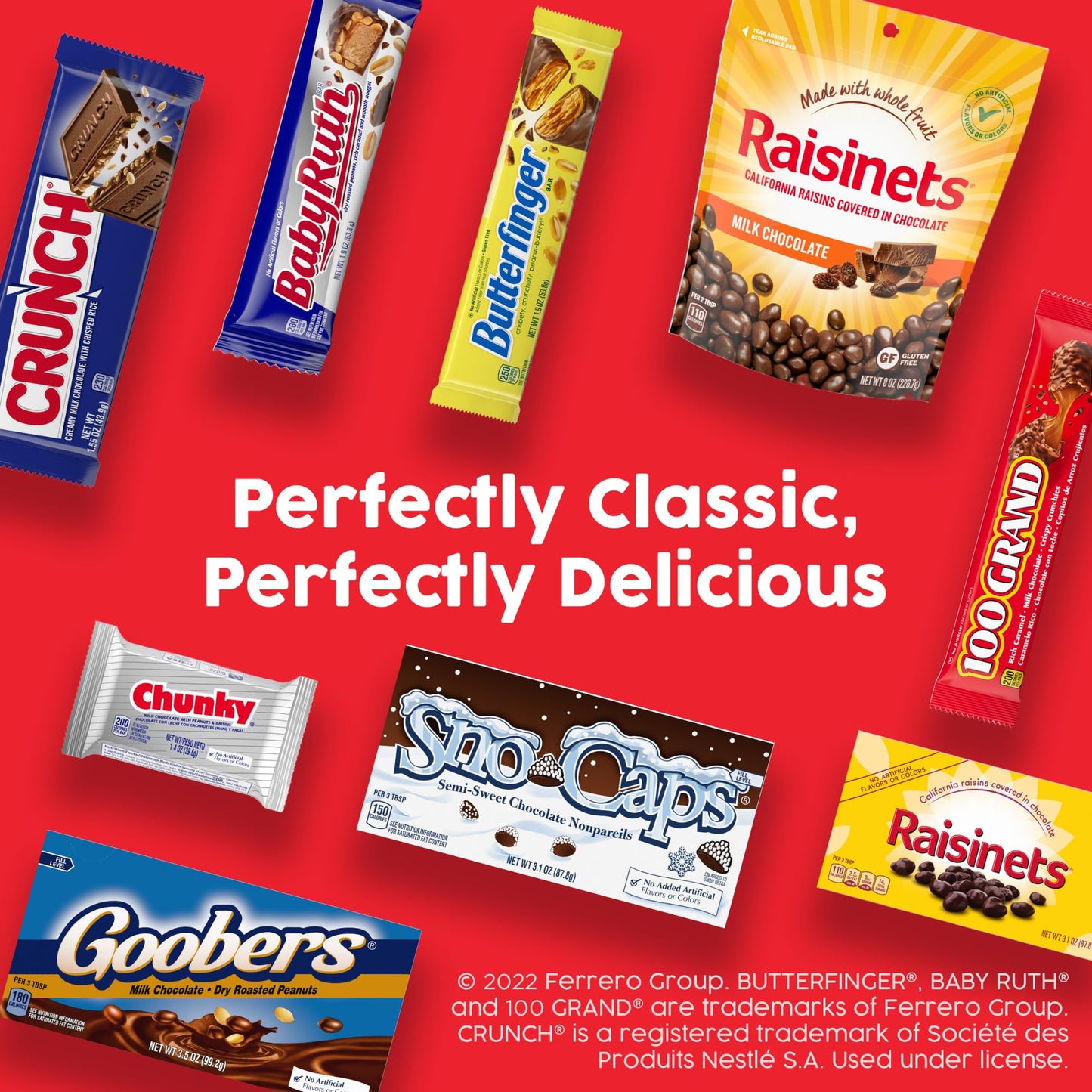 Butterfinger, CRUNCH, Baby Ruth And 100 Grand, 60 Count Candy Variety Pack, Assorted Fun Size Individually Wrapped Candy Bars, H