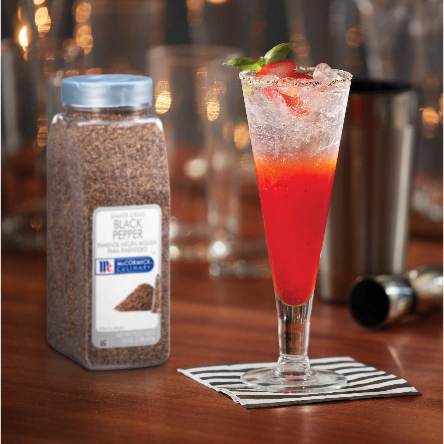 Mccormick Culinary Shaker Grind Black Pepper, 16 Oz - One 16 Ounce Container Of Shaker Grind Black Pepper For Hot, Piney Flavors For Grilling And Cooking At Home