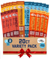 New Primal Meat Sticks Sampler, Grass Fed Beef, All Natural Chicken, Keto, Gluten Free Healthy Snacks For Mature-Themeds, Sugar Free Low Carb High Protein Snack, Jerky Gift Basket, Paleo Whole30, Variety Pack, 20 Count