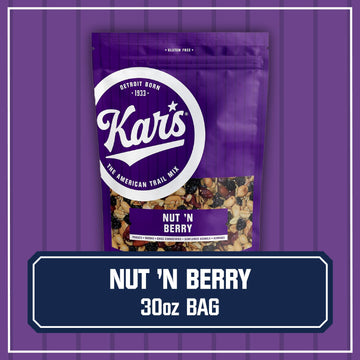 Kars Nuts Nut N Berry Trail Mix, 30 Oz - Resealable Pouch (Pack Of 1) - No Salt Added Snack Mix For Long-Lasting Energy