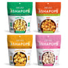 AshaPops Variety Pack Popped Water Lily Seeds - Gluten Free | Vegan | Paleo | Kosher OU| Soy Free | 1 oz | (Pack of 4 Bags)