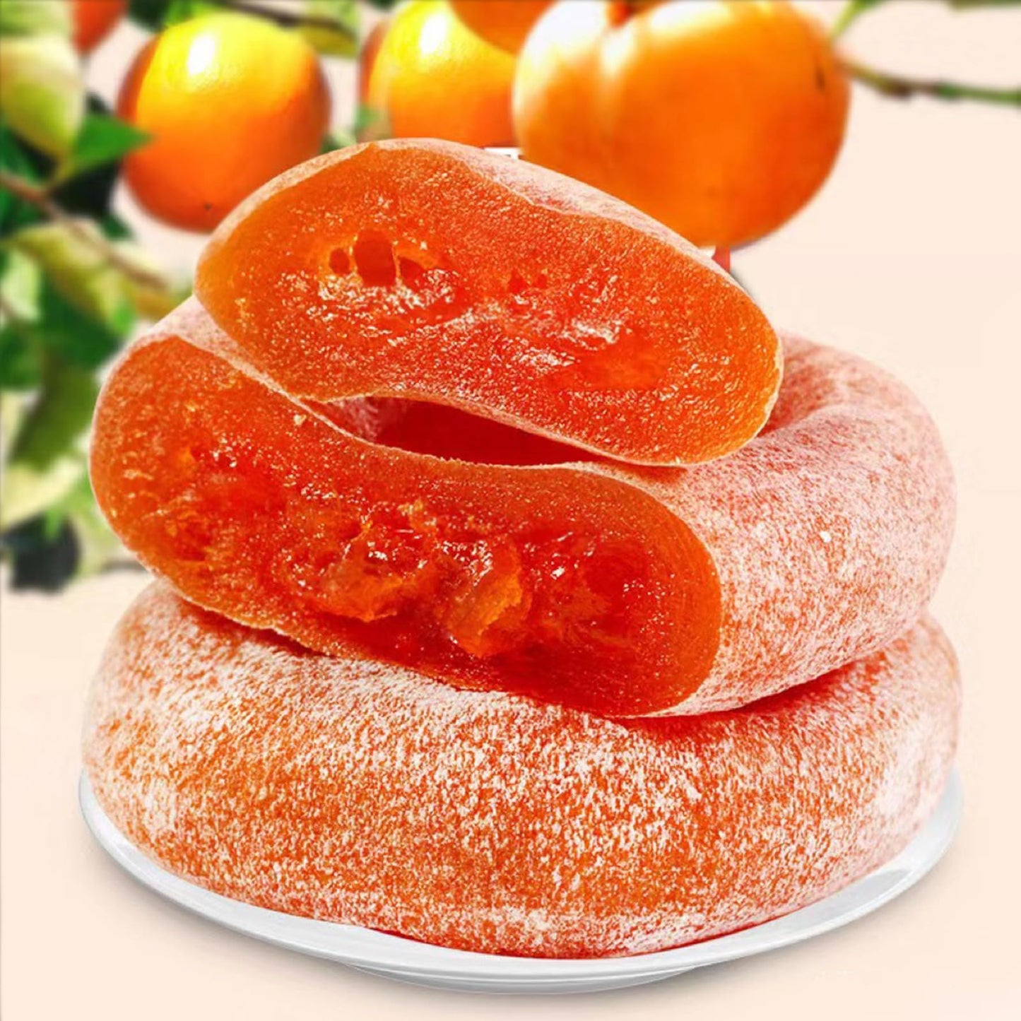 Dried Persimmons, 400g Persimmon, Persimmons Fruit Fresh,Persimmon Fruit, No Sugar Added, Used For Snacking & Baking (800g)