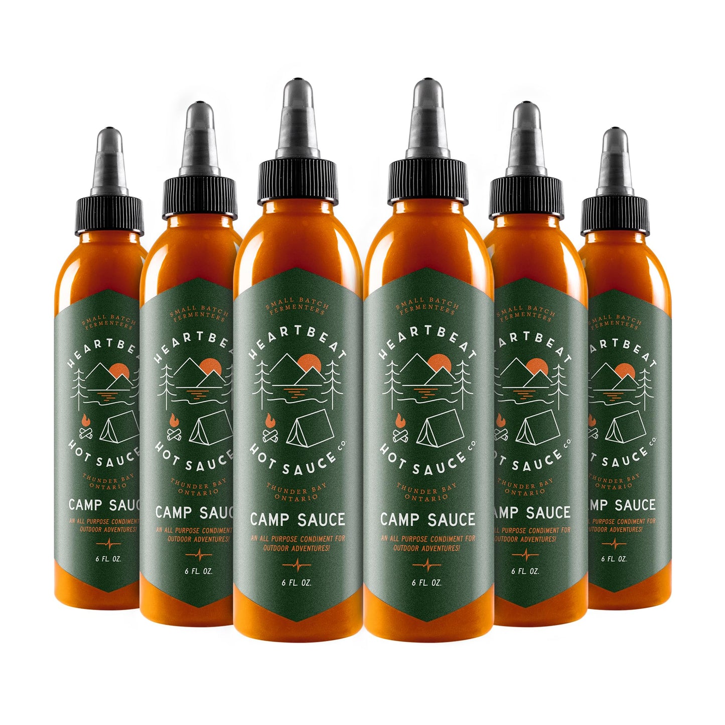 Heartbeat Hot Sauce Co. | Camp Sauce 6 Oz. 6 Pack