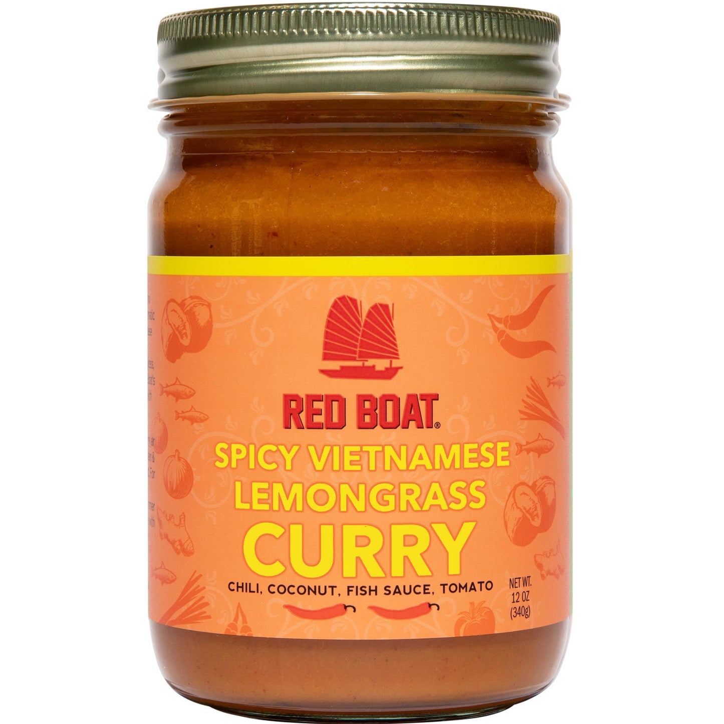 Red Boat Fish Sauce Spicy Lemongrass Curry | 12 oz | Simple Ingredients, Ready in 20 min