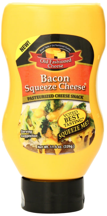Old Fashioned Cheese Bacon Squeeze Cheese, 11.5 Ounce