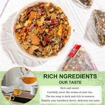 RCSCBC Oil Cleansing Tea - 10 Herbal Formula, 20 Tea Bags, 1pcs