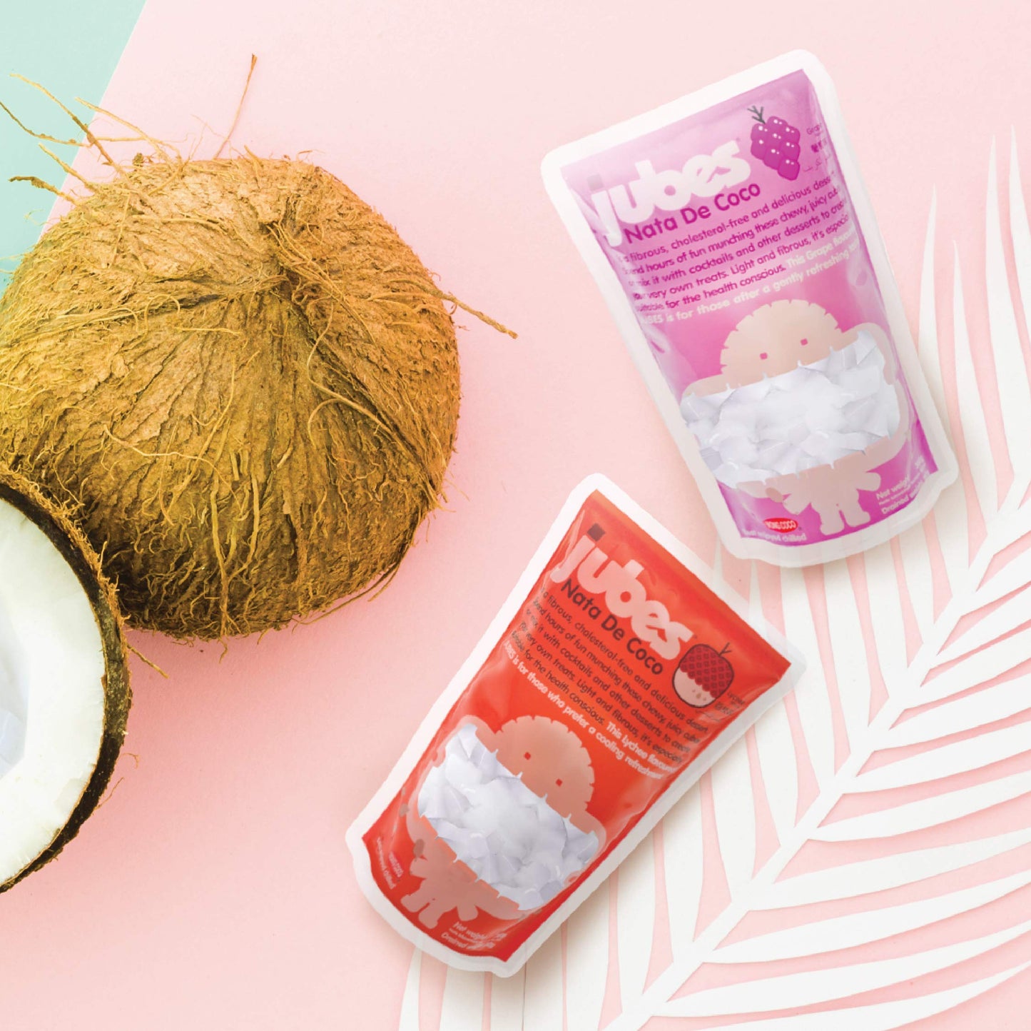 Jubes Nata De Coco, Grape, Pack Of 6