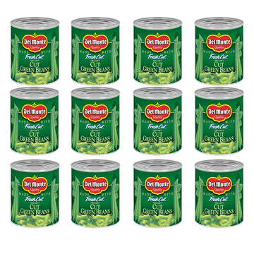 Del Monte Blue Lake Cut Green Beans, Canned Vegetables, 12 Pack, 8 Oz Can