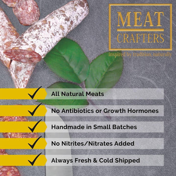 Meat Crafters Dry Cured Meat, Mediterranean Recipe, Free, 5oz (4-Pack)