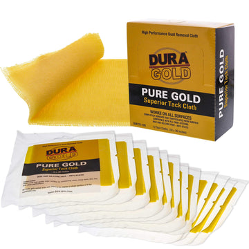 Dura-Gold - Pure Gold Superior Tack Cloths - Tack Rags (Case Of 144) - Woodworking And Painters Professional Grade - Wax And Sil