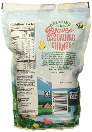 Cascadian Farm Organic Dark Chocolate Almond Granola, Non Gmo, 11 Ounces (Pack Of 4)