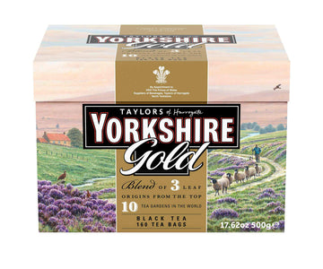 Yorkshire Tea Taylors of Harrogate Yorkshire Gold Tea Bags, 160 Count (Pack of 6) - Gold
