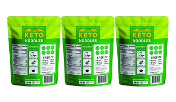 Lion Keto Noodles - 3 Pack | Angel Hair | Low Carb Pasta | Organic Pre-Cooked Zero Carb Pasta Noodles Are Low Calorie, Gluten-Fr